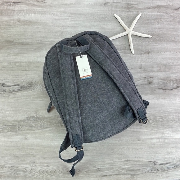 🔆RIP CURL🔆 BLACK BACKPACK HIKING BIKING BOATING BEACH DAY SCHOOL BAG - Picture 5 of 7